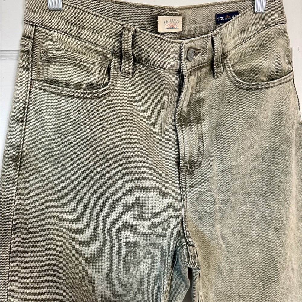 Faherty Vintage Washed Gray Jeans